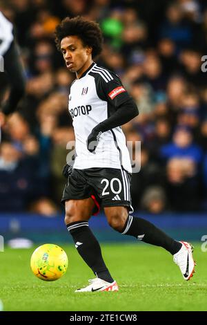 Liverpool, Großbritannien. Dezember 2023. Willian of Fulham während des Viertelfinales des Everton FC gegen Fulham FC Carabao Cup in Goodison Park, Liverpool, England, Großbritannien am 19. Dezember 2023 Credit: Every Second Media/Alamy Live News Stockfoto