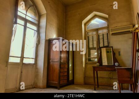 Baron Hotel in Aleppo, Syrien. Zu seinem prominenten Gast gehörte Agatha Christie, die Mord im Orient Express in Rm203 schrieb. Einige andere wurden markiert Stockfoto