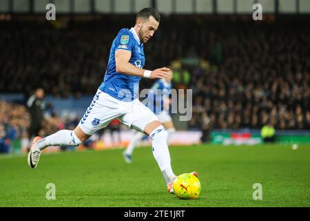 Liverpool, Großbritannien. Dezember 2023. Jack Harrison von Everton während des Viertelfinales des Everton FC gegen Fulham FC Carabao Cup in Goodison Park, Liverpool, England, Großbritannien am 19. Dezember 2023 Credit: Every Second Media/Alamy Live News Stockfoto