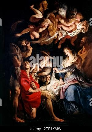 Verehrung der Hirten durch Peter Paul Rubens Stockfoto