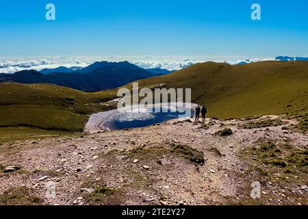 Der wunderschöne alpine Jiaming Lake, Taitung, Taiwan Stockfoto