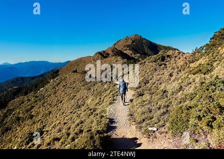 Trekking auf dem Jiaming Lake Trail, Taitung, Taiwan Stockfoto