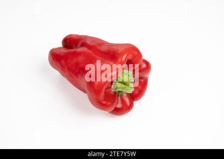 Frisches Paprika, Paprika, Paprika, isoliert auf weißem Hintergrund Stockfoto