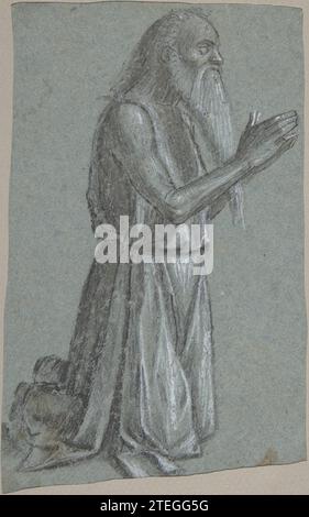 St. Jerome (Recto); Soldat mit Speer (verso) 1998 von Vittore Carpaccio Stockfoto