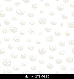 Nahtloses Muster mit handgezeichneten skurrilen Pinselstrichen. Hintergrundbild für Sammelalbum. Pinsel taucht die Textur auf. Vektorabbildung. Zufällige geometrische Grafik DE Stock Vektor