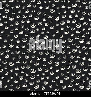 Nahtloses Muster mit handgezeichneten skurrilen Pinselstrichen. Pinsel taucht die Textur auf. Zufällige geometrische grafische Designelemente. Hintergrundbild für Sammelalbum. Vektor Stock Vektor