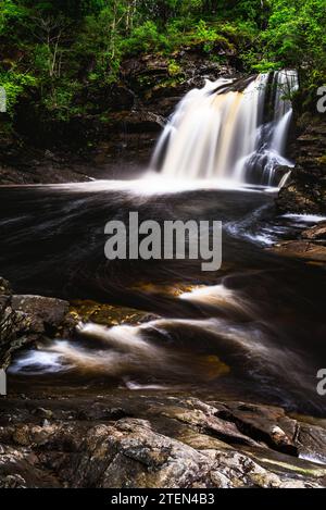 Fälle von Falloch, Wasserfall am Falloch, Crianlarich, Stirling, West Highland, Schottland, UK Stockfoto