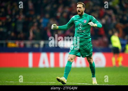 Madrid, Spanien. Dezember 2023. Jan Oblak von Atletico de Madrid spielte am 19. Dezember im Civitas Metropolitano Stadion in Madrid, Spanien, während des Liga-Spiels zwischen Atletico de Madrid und Getafe CF. (Foto: Cesar Cebolla/PRESSINPHOTO) Credit: PRESSINPHOTO SPORTS AGENCY/Alamy Live News Stockfoto