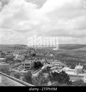 (Originalunterschrift) Landschaft außerhalb von Bethlehem ca. 1950-1955 Stockfoto