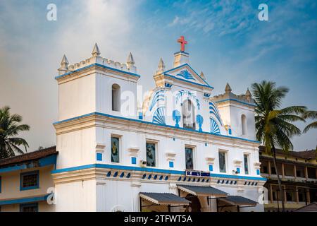 Agonda, Goa, Indien, St. Annenkirche mit portugiesischer und indischer Architektur, nur redaktionell. Stockfoto