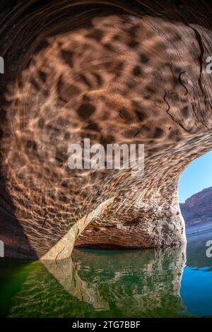 Bimini-Höhle, Hauptkanal, Lake Powell, Utah Stockfoto