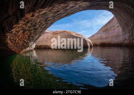 Bimini-Höhle, Hauptkanal, Lake Powell, Utah Stockfoto