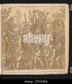 TRIOMFTOCHT van Julius Caesar, Andrea Andreani, nach Bernardo Malpizzi, nach Andrea Mantegna, 1599 unten links: 6. De-Print ist Teil eines Albums. Druckerei: Italien Zeichnung von: MantuaAfter Malerei von: Mantua Papier nummeriert unten links: 6. De-Print ist Teil eines Albums. Druckerei: Italien Zeichnung von: MantuaAfter Malerei von: Mantua Papier Stockfoto