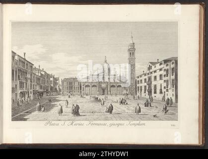 Ansicht des Campo Santa Maria Formosa in Venedig, Antonio Visentini, nach Canaletto, 1742 der Druck ist Teil eines Albums. Venedig PAPIERÄTZFELD SANTA MARIA FORMOSA der Druck ist Teil eines Albums. Venedig PAPIERÄTZFELD SANTA MARIA FORMOSA Stockfoto