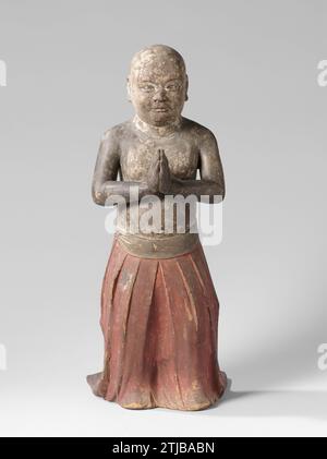 Shotoku Taishi, Anonym, C. 1200 -C.. 1350 Bild von Shotoku Taishi als Kind ist stehende Haltung. Er legte seine Hände gegeneinander in Anbetung. Der untere Körper ist mit einem roten, losen Teppich mit Falten gekleidet. Japan Holz (Pflanzenmaterial) Bild von Shotoku Taishi als Kind ist stehende Haltung. Er legte seine Hände gegeneinander in Anbetung. Der untere Körper ist mit einem roten, losen Teppich mit Falten gekleidet. Japan-Holz (Pflanzenmaterial) Stockfoto