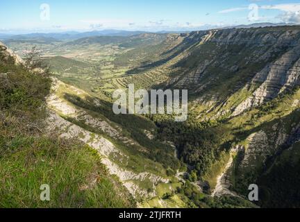 Orduña Weiler vom Monte Santiago Stockfoto