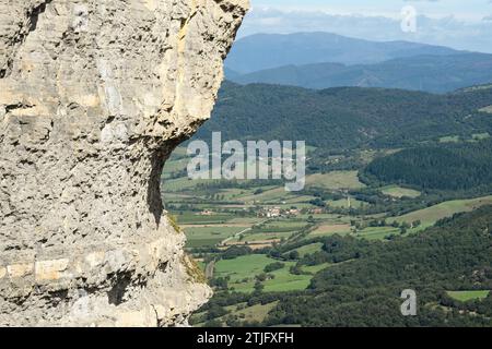 Orduña Weiler vom Monte Santiago Stockfoto