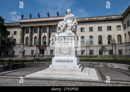 Alexander-von-Humboldt-Gedenkstätte an der Humboldt-Universität Berlin Stockfoto