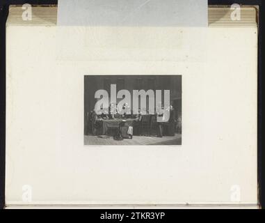 Unie van Utrecht, 1579, 1865 - 1870 Unterzeichnung der Union von Utrecht, 23. Januar 1579. Teil der Stahlstichgruppe zu den Gemälden der Historischen Galerie der Gesellschaft Arti et Amicitiae. Niederländische Papierstahlstich zur Unterzeichnung der Union Utrecht, 23. Januar 1579. Teil der Stahlstichgruppe zu den Gemälden der Historischen Galerie der Gesellschaft Arti et Amicitiae. Niederlande Papierstahlgravur Stockfoto