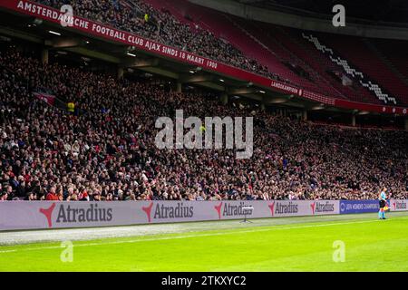 Amsterdam, Niederlande. Dezember 2023. AMSTERDAM, NIEDERLANDE - 20. DEZEMBER: Altradius während des Spiels der UEFA Women's Champions League zwischen AFC Ajax und FC Bayern M?nchen am 20. Dezember 2023 in der Johan Cruijff Arena in Amsterdam. (Foto von Patrick Goosen/Orange Pictures) Credit: dpa/Alamy Live News Stockfoto