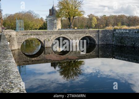 Сhateau von Sully-sur-Loire, Schloss. Zentrum von Frankreich, Provinz. Stockfoto