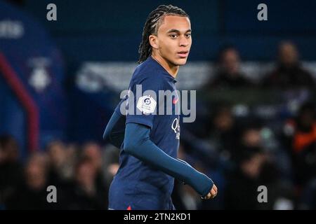 Paris, Frankreich, Frankreich. Dezember 2023. Ethan MBAPPE von PSG während des Ligue-1-Spiels zwischen Paris Saint-Germain (PSG) und dem FC Metz im Parc des Princes Stadium am 20. Dezember 2023 in Paris. (Kreditbild: © Matthieu Mirville/ZUMA Press Wire) NUR REDAKTIONELLE VERWENDUNG! Nicht für kommerzielle ZWECKE! Stockfoto