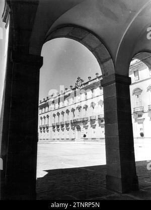 07/11/1970. Teilweiser Blick auf die Fassade des Riofrio-Palastes (Segovia). Quelle: Album / Archivo ABC / Manuel Sanz Bermejo Stockfoto