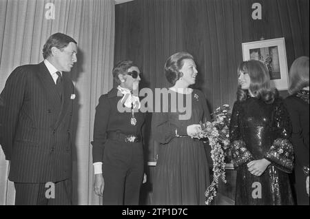 Prinzessin Beatrix und Prinz Claus nehmen an der UNICEF Teil. Dezember 1972 Stockfoto