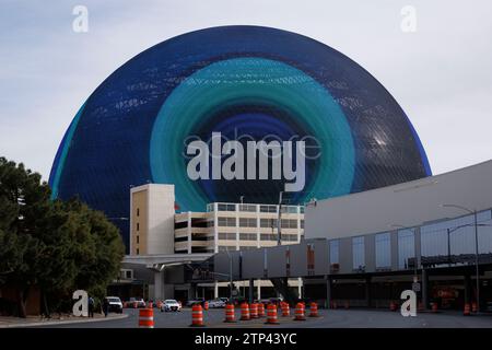 Allgemeine Ansicht der Kugel in Las Vegas, Nevada, USA. Bild aufgenommen am 11. Dezember 2023. © Belinda Jiao jiao.bilin@gmail.com 07598931257 https Stockfoto