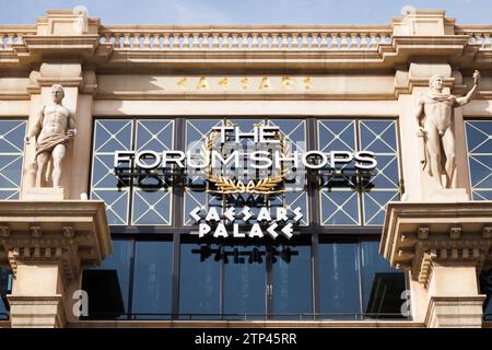 Allgemeine Ansicht der Forum Shops im Caesars Palace in Las Vegas, Nevada, USA. Bild aufgenommen am 11. Dezember 2023. © Belinda Jiao jiao.bilin@gmai Stockfoto