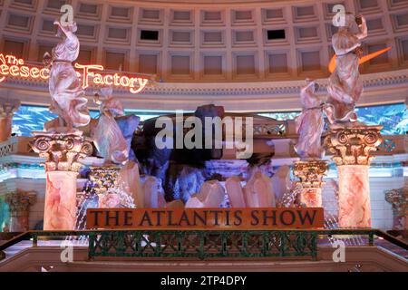 Allgemeine Ansicht der Atlantis Show im Caesars Palace Las Vegas, Nevada, USA. Bild aufgenommen am 11. Dezember 2023. © Belinda Jiao jiao.bilin@gm Stockfoto