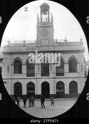 12/31/1926. Blick auf das Rathaus von Morón de la Frontera (Sevilla). Quelle: Album / Archivo ABC / Serrano Stockfoto