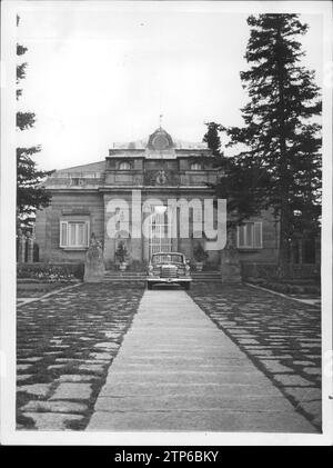 01/01/1965. Haupteingang zur Casita del Infante oder Casita de oberhalb der Residenz der spanischen Königsfamilie in El Escorial. Quelle: Album / Archivo ABC / Álvaro García Pelayo Stockfoto