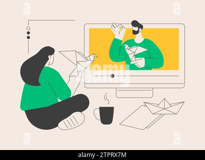 Anleitungsvideos abstrakte Konzept Vektor Illustration. Stock Vektor