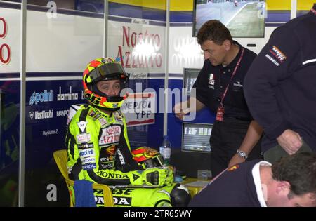 05/03/2001. Sherry. 04-05-01. Paco Martin. Rossi vor dem Training. Archjer. Quelle: Album / Archivo ABC / Paco Martín Stockfoto