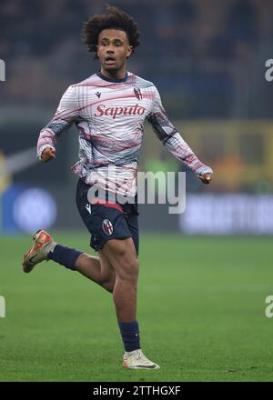 Mailand, Italien. Dezember 2023. Joshua Zirkzee vom FC Bologna während des Spiels Coppa Italia in Giuseppe Meazza, Mailand. Der Bildnachweis sollte lauten: Jonathan Moscrop/Sportimage Credit: Sportimage Ltd/Alamy Live News Stockfoto