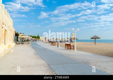 Wunderschöne Strände in Katar. Al wakrah Beach Doha Katar Stockfoto