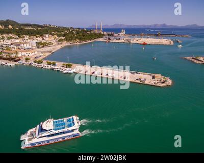 puerto deportivo, Port d Alcudia, Mallorca, balearen, Spanien Stockfoto