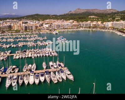 puerto deportivo, Port d Alcudia, Mallorca, balearen, Spanien Stockfoto