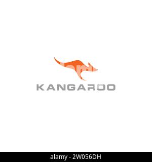 Känguru Logo Vektor Illustration. Känguru-Symbol Stock Vektor