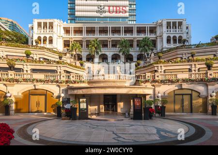 12. Dezember 2023: Das ehemalige Hauptquartier der Marine Police wurde fertiggestellt und befindet sich in Tsim Sha Tsui, Kowloon ist eines der vier ältesten erhaltenen Regierungsgebäude Stockfoto