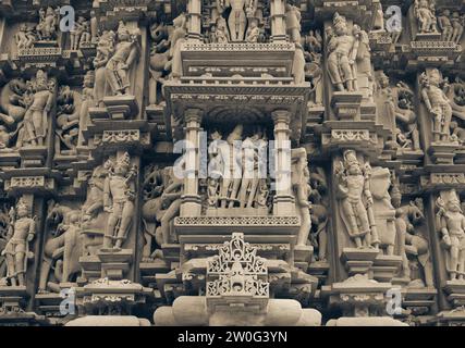 Kandariya Mahadeva, Khajuraho Stockfoto