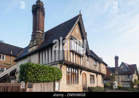 England, Kent, Penshurst Place, Fachwerkhäuser Aus Der Tudor-Ära Stockfoto