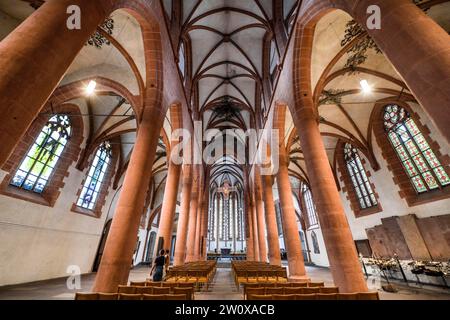 Hauptschiff, Heiliggeistkirche, Heidelberg, Baden-Württemberg, Deutschland Stockfoto