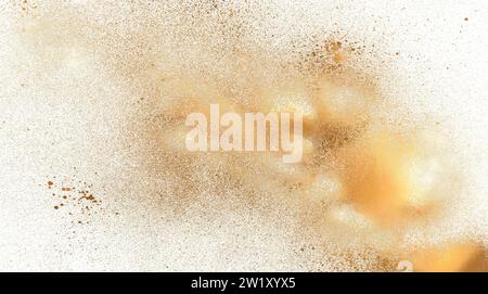 Metallische Farbspritzer Stockfoto