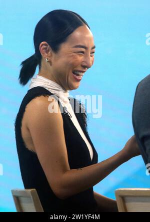 NEW YORK, New YORK – 20. DEZEMBER: Greta Lee wurde heute am 20. Dezember 2023 in New York City bei NBC gesehen. Copyright: XRWx Stockfoto