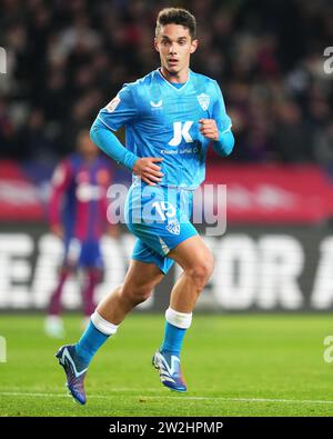 Barcelona, Spanien. Dezember 2023. Während des Spiels La Liga EA Sports zwischen dem FC Barcelona und UD spielte Almeria am 20. Dezember 2023 im Lluis Companys Stadion in Barcelona. (Foto: Bagu Blanco/PRESSINPHOTO) Credit: PRESSINPHOTO SPORTS AGENCY/Alamy Live News Stockfoto