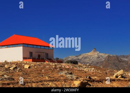 Bum la Pass, der Höhenpass des himalaya, befindet sich an der mcmahon-Linie, der internationalen Grenze zwischen (tibet) china und indien Stockfoto