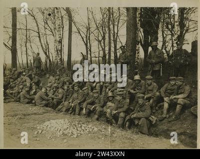 Offizielles Foto an der britischen Westfront während des Ersten Weltkriegs 1917-1918 Stockfoto
