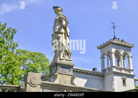 Borussia-Monument, Villa Wild, Am Sandwerder, Wannsee, Steglitz-Zehlendorf, Berlin, Deutschland Stockfoto